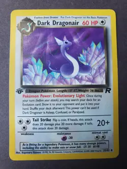 Excellent Condition 1st Edition Dark Dragonair 33/82 Rocket Set Pokemon Card - Image 1