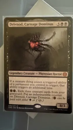 Drivnod Carnage Dominus Phyrexia: All Will Be One Non-Foil Card (NM Condition) - Image 1