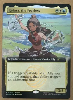 Magic The Gathering X Avatar Katara The Fearless Promo Card SDCC 2025 - Image 1