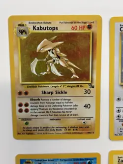 Pokemon Card Base Set, Jungle, Fossil Holo Lot 4X - Image 2