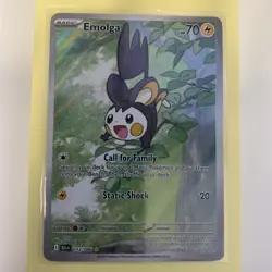 Emolga 112/086 SV Black Bolt Illustration Rare Near Mint English Pokemon Card - Image 1