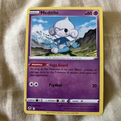 Meditite 072/195 - Silver Tempest - Common - Pokemon Card TCG - LP - Image 1