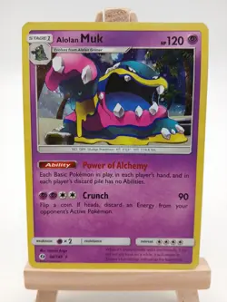 Alolan Muk 58/149 - Sun Moon - Holo Rare LP Pokemon Card, 2017 - Image 1