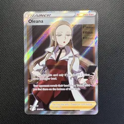 Pokemon Oleana Full Art Trainer Card Rebel Clash Series 191/192 NM - Image 1