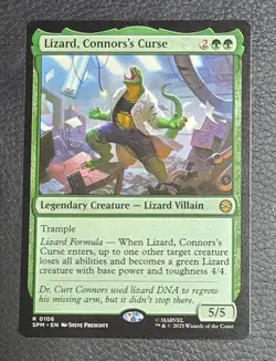 x1 Lizard, Connors's Curse R MTG Marvel's Spider-Man M/NM, English - Image 1