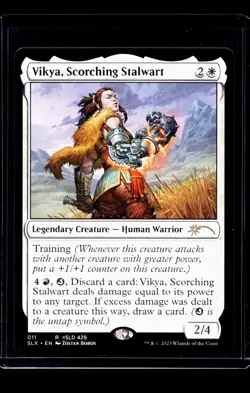 2023 MTG Magic The Gathering SLX Secret Lair List #11 Vikya, Scorching Stalwart - Image 1