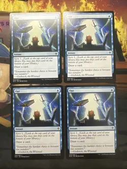 4x Opt- Throne of Eldraine- NM- Mtg Magic The Gathering Cards- Playset - Image 1