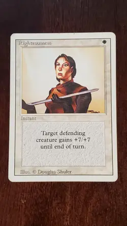 Righteousness Revised 3rd Edition EX/LP #37 MTG Magic the Gathering Instant Rare - Image 3