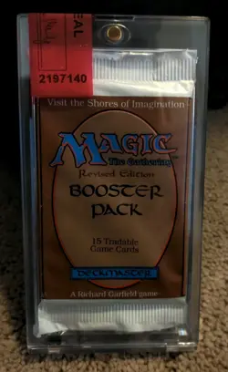 1994 MAGIC the GATHERING REVISED EDITION BOOSTER PACK MTG New FACTORY SEALED 742818067003 - Image 3