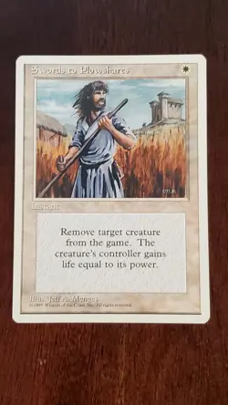 Swords to Plowshares Revised 3rd Edition EX/LP #52 MTG Magic the Gathering UC - Image 1