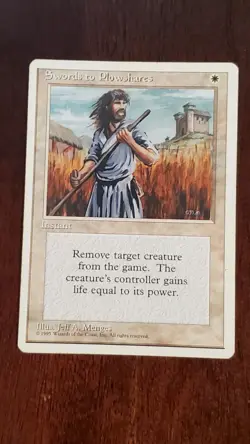 Swords to Plowshares Revised 3rd Edition EX/LP #52 MTG Magic the Gathering UC - Image 3