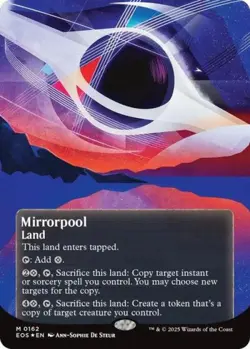 MTG English Mirrorpool (0162) (Borderless) (Galaxy Foil) NM Foil Stellar Sights - Image 1