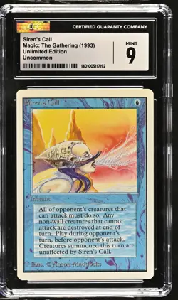SIREN'S CALL Unlimited U CGC 9 MTG [Nostalgium] - Image 1
