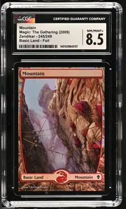 MOUNTAIN Zendikar Foil CGC 8.5 MTG [Nostalgium] - Image 1