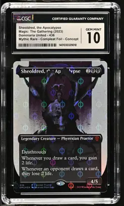 SHEOLDRED, THE APOCALYPSE Dominaria United Compleat Foil Mythic CGC 10 MTG EDH - Image 1