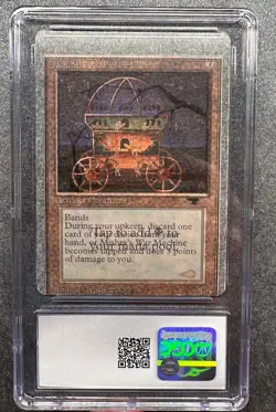 MTG Shivan Dragon Unlimited Factory Cut Make ready CGC near mint 1 of 1 - Image 2