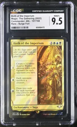 BIRTH OF THE IMPERIUM Warhammer 40k Surge Foil Rare CGC 9.5 MTG - Image 1