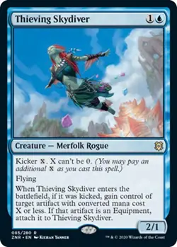Thieving Skydiver FOIL NM #85 Promo Pack: Zendikar Rising MTG - Image 1