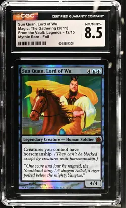 SUN QUAN, LORD OF WU From the Vault: Legends Foil Mythic CGC 8.5 MTG EDH [NOS] - Image 1