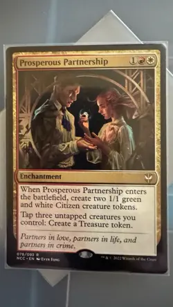 Prosperous Partnership Streets of New Capenna Commander Magic MTG Enchantment NM - Image 1