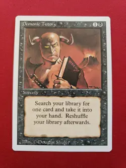 Demonic Tutor MtG Revised #105 - Image 1