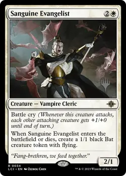 Sanguine Evangelist FOIL NM #34 Promo Pack: The Lost Caverns of Ixalan MTG - Image 1