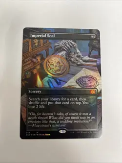 Imperial Seal Borderless Foil Double Masters 2022 MTG - Image 1