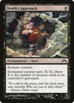 Death's Approach 4x FOIL GTC MTG Gatecrash Common MINT black - Image 1