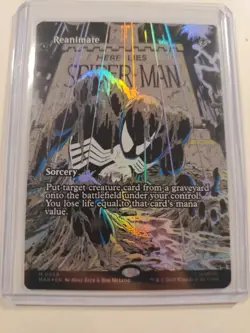 MtG Reanimate Borderless Marvel Universes Beyond Spider-Man Foil #0020 M/ NM - Image 1