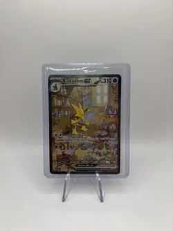Pokemon Alakazam EX TCG Scarlet Violet-151 Holo Full Art Card 201/165 - Image 1