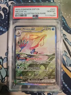 Pokemon TCG Milotic EX Card 237/191 Surging Sparks Sir Gem Mint PSA 10 - Image 1