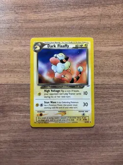 Dark Flaaffy Reg. 34/105 Unlimited Neo Destiny Pokemon Card LP Small Crease - Image 1