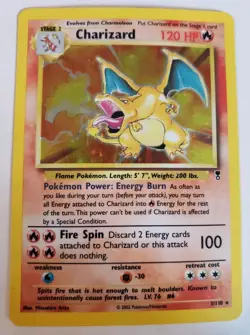 Pokemon TCG WOTC Card English Legendary Collection Charizard Holo Rare 3/110 - Image 1