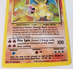 Pokemon TCG WOTC Card English Legendary Collection Charizard Holo Rare 3/110 - Image 2