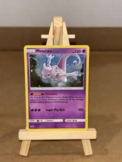 Mewtwo SM77 Pokemon Card TCG S&M Black Star Promo Holo Rare NM - Image 1