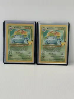 2-Pokemon 25th Anniversary Venusaur 15/102 Celebrations Holo Rare 2 Card Lot - Image 1