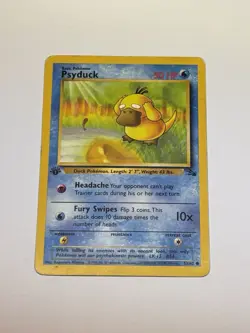Psyduck Fossil Set 53/62 TCG Vintage Pokemon Card 1st edition 1999-WOTC MP/HP - Image 1