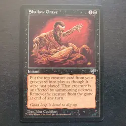 Shallow Grave Rare Reserved List Authentic NM Condition MTG Card - Image 1