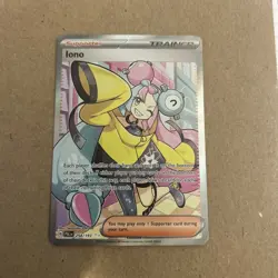 Iono Pokemon TCG Paldea Evolved Holo Ultra Rare Full Art Card 254/193 - Image 1