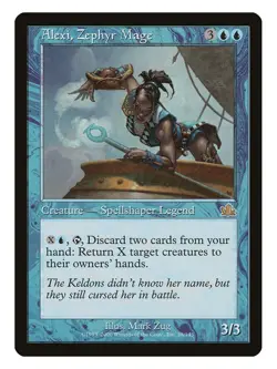 Alexi, Zephyr Mage MTG Prophecy Rare LP Lightly Played Single Card - Image 1