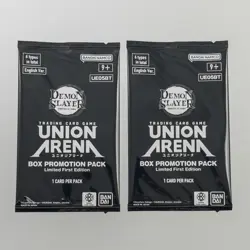 Union Arena Trading Cards -Lot of 2 Demon Slayer Box Topper Promo Packs (UE05BT) - Image 1