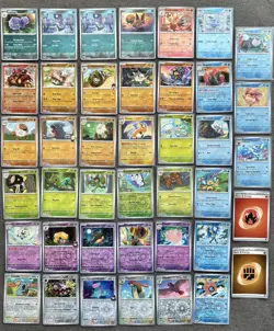 Pokemon Scarlet and Violet 151 Bulk Lot of 41 Cards Holo Reverse Holos & more! - Image 1