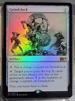 Grindclock FOIL Scars of Mirrodin Artifact Rare MAGIC MTG CARD - Image 1