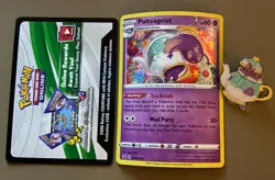 Pokemon: Polteageist SWSH081 Promo Card w/ Pin/ Shining Fates Mad Party Code +++ - Image 2