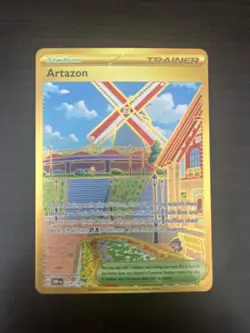 Pokemon TCG Artazon Hyper Rare Holo Card 229/197 Sv03: Obsidian Flames - Image 1