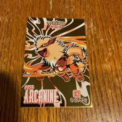 Arcanine Flat Gold Holo Pokemon ATTACKS Card Database - Peru 2024 - Image 1