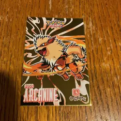 Arcanine Flat Gold Holo Pokemon ATTACKS Card Database - Peru 2024 - Image 2