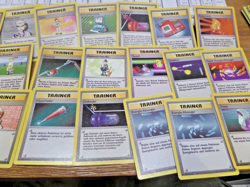 100 POKEMON TRAINER Cards WITH Doubles GERMAN BASE SET Edition Common GOOD - Image 1