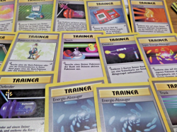 100 POKEMON TRAINER Cards WITH Doubles GERMAN BASE SET Edition Common GOOD - Image 2