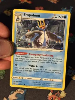 Pokemon Cards Empoleon 037/172 Cosmos Holo Promo - (NM) *SWIRL* #1 - Image 2
